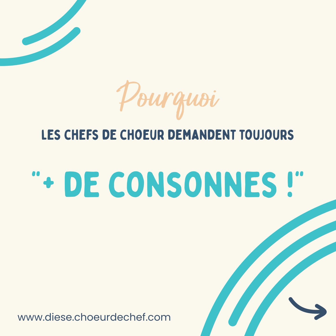 Pourquoi les chefs de chœur demandent toujours “Plus de consonnes !” ?